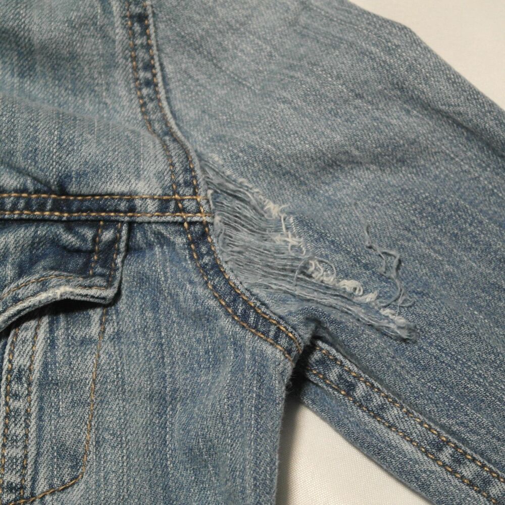 Garage Womens Denim Jacket Button Front Size XS/TP - Picture 5 of 6